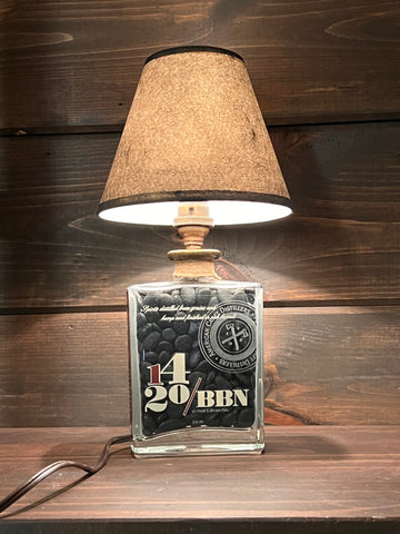 Custom CT local bourbon  lamp